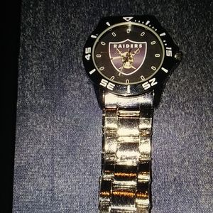 Raiders stainless steel watch